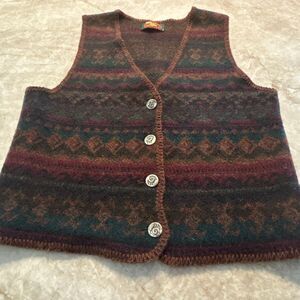 Vintage Fair Isle Wool Vest